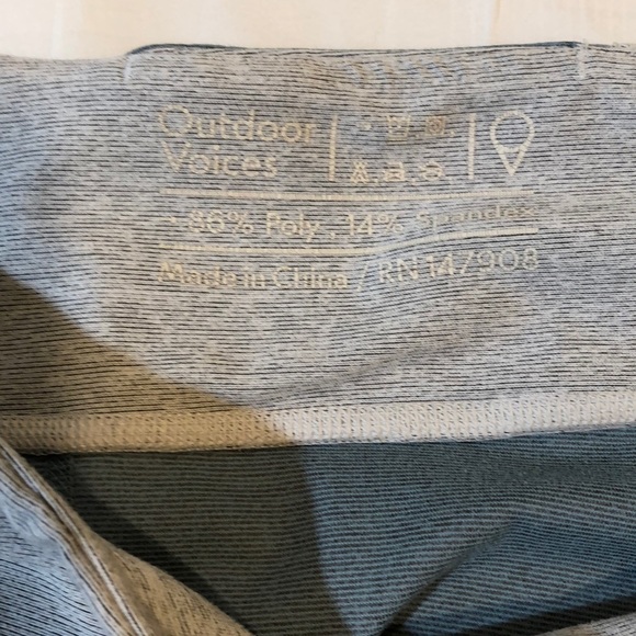 Outdoor voices color block warm up leggings - Picture 7 of 7